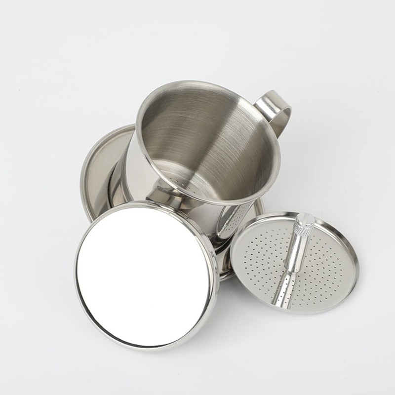 YYYFEI Vietnamese Coffee Filter Press, Portable Vietnamese Coffee Filter Stainless