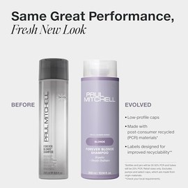 Paul Mitchell Forever Blonde Shampoo, Hidrata y Repara, Para Cabello Rubio, Nutre y Fortalece, 710 ml