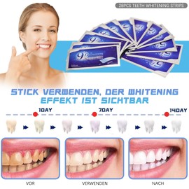 28Pcs Teeth Whitening Strips, 9D and 5D Crest Whitening Strips Kit for Home Use, Efficient Tooth Whitening Strip for Whitening Teeth Removing Tough Stains