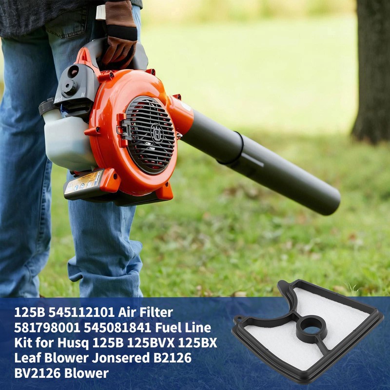 125B Air filter Fuel Line Kit Compatible with Husqvarna 125B