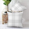Mondiafy Pack of 2 Cozy Plush light Gray Throw Pillow