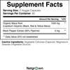 Natgrown Organic Maca Root Powder Capsules 1500 mg with Black