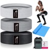 Fabric Hip Resistance Bands Set and Professional Long Non-Latex Elastic