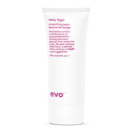 Evo Easy Tiger Smoothing Balm 200 ml I Styling Balm for Light Hold I For Frizzy Unruly and Coloured Hair I Gives Suppleness, Shine and Reduces Frizz I Vegan, No Sulphates