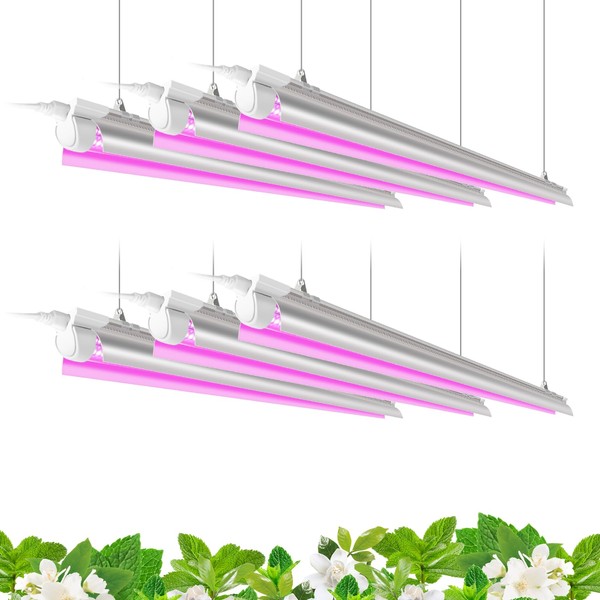 Barrina Barrina LED Grow Light, 252W(6 x 42W) 4ft T8,