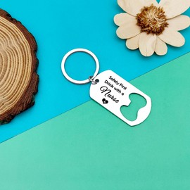 Nurse Gifts for Women Men Nurse Keyring Gifts Nurse Bottle Opener Keyring Funny Gifts Keychain for CNA RN LPN Nurse Doctor Dentist Nursing Graduation Nurse Practitioner Gifts Christmas Birthday Gifts