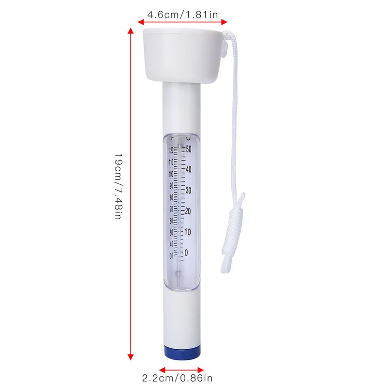 Floating Thermometer for Pool Water Thermometer with Rope for Indoor