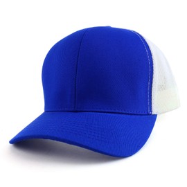 Trendy Apparel Shop - Gorra de béisbol de malla para camionero (tamaño XXL), Blanco(Royal White), XX-Large