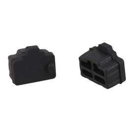 Ethernet Hub Port RJ45 Anti Dust Cover Cap Protector Plug 40Pcs Black