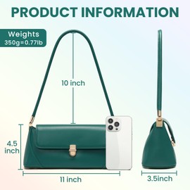 Keyli Shoulder Bag for Women Trendy Small Purses Green Vintage Handbags Waterproof Leather jacquemus bag Luxury Going Out Tote Purse Clutch Top Handle Bags