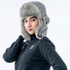 HEYANN Winter Trapper Hat with Ear Flaps Grey Trooper Ushanka