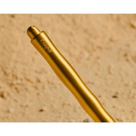 Craighill Kepler Pen - Elegant Retractable Ballpoint Pen for Office & Journaling, Aesthetic Metal Styling, Smooth Writing, Refillable - Brass