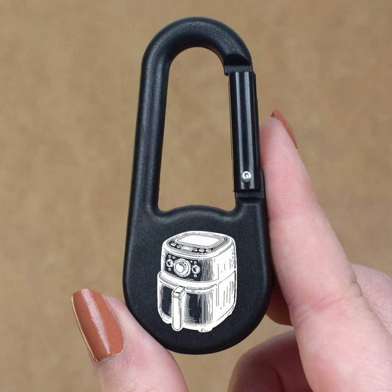 Azeeda 'Air Fryer' Compass Keyring (KC00035290)