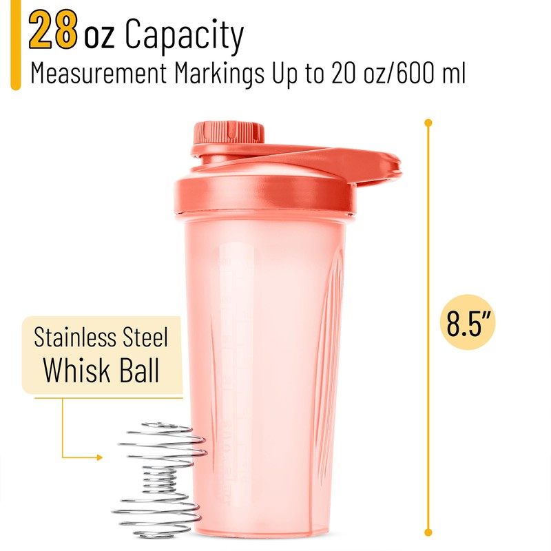 Mr. Pen- Shaker Bottles for Protein Mixes with Twist Cap,