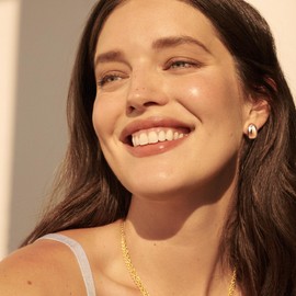 Diamday Golden Hoop Earrings for Women Drop Earrings Gold Silver Chunky Statement Earrings Hoop Dupes Stud Earrings Lightweight Water Drop Hollow Earrings Hypoallergenic Thick Hoop Earrings Hanging,