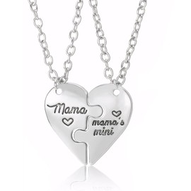 Matching Mom Daughter Necklace Mother & Daughter Matching Necklaces – Meaningful, Adjustable,，Ideal for Valentine's Day, Mother's Day, Presents from Daughter to Mom and Vice