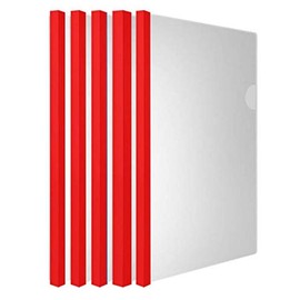 Sliding Bar Clear Report Covers, 10mm, 18C, 40 Sheet Capacity, Transparent Resume Presentation File Folders Organizer Binder for A4 Size Paper, 20 Pcs