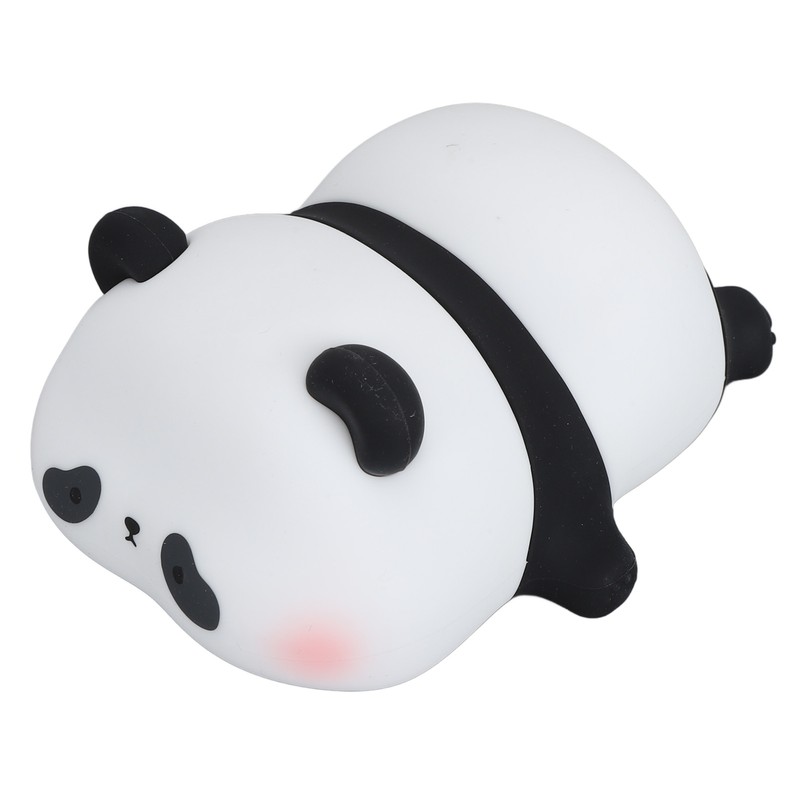 Cute Panda Night Light Silicone Animal Night Lamp USB Rechargeable