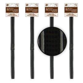 4 Pcs Wig Grip No Slip Elastic Stretch Band Straps Non-Slip Silicone Lined Headband (1/2" 2 Line)