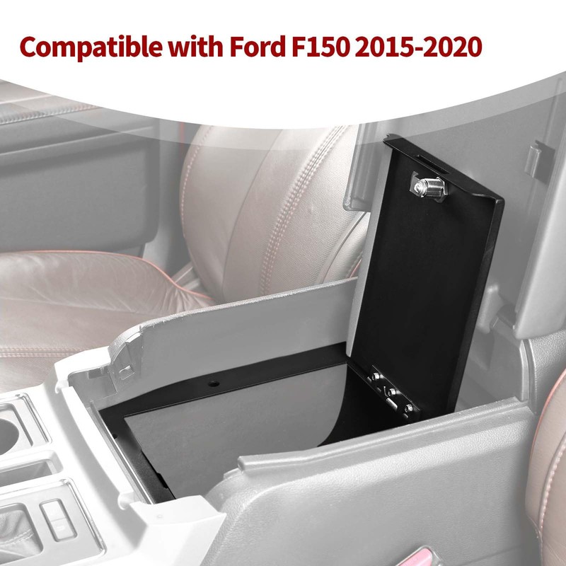 PDKLIN for F150 Center Console Organizer Gun Safe Box with