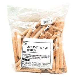 和気産業(Waki Sangyo) 木工ダボ 約100個 10mm×70mm DB-024