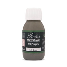 Rubio Monocoat Wood Stain & Finish Sample - Ash Grey | Oil Plus Part A | Quick-Dry, Eco-Friendly Linseed Wood Oil for Indoor Use | Ideal for Sampling Oil Plus 2C & Touch Ups | 100 mL