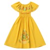 Mexican Dress for Girls Mexican Traditional Folk Dress Kids Off-Shoulder