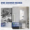BWE 13 x 19 Stainless Steel Shower Niche No Tile