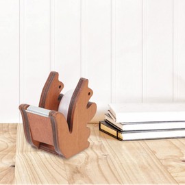jojofuny Squirrel Shaped Tape Dispenser - Cute Wooden Desk Tape Holder for School, Office, Party Decoration, Portable and Reusable Stationery Gift