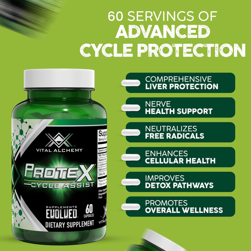 Vital Alchemy ProteX On Cycle Assist - Liver Cleanse, Detox