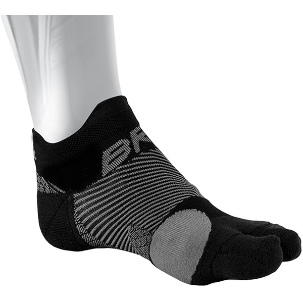 OS1st BR4 Bunion Relief Socks (1 Pair) with Split-Toe Design & Bunion pad Separates Toes Relieving Pain from bunions, Tight Shoes, Hallux valgus and Reduces Toe Friction
