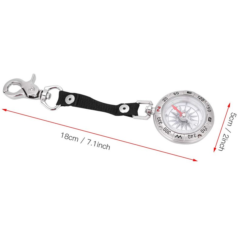 Compass Compass Metal Pocket Watch Portable Lightweight Keychain Compass Outdoor