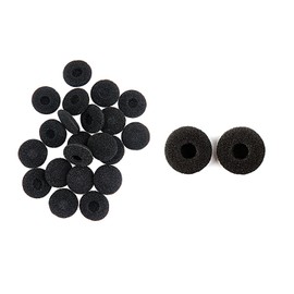 200 Black Sponge Headphone Covers, Replaceable Headphone Sponge Covers, Foam Ear Plug Sponge Covers, Good Sound Insulation, Anti-Drop
