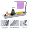 NiHome Telescopic Kitchen Over Sink Organizer with Towel Hanger, Expandable