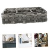 Alipis Bathroom Storage Holder Woven Basket Desktop Organizer for Cosmetics