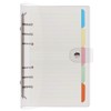 Toplive 6 Ring Binder Cover, Transparent PVC A6 Planner Binder