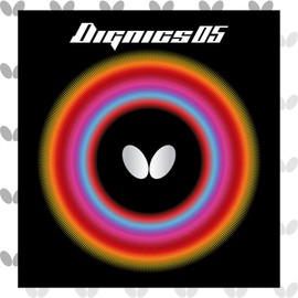 Butterfly Table Tennis Rubber Dignics 05 High Tension Soft Back 06040 Black Thick