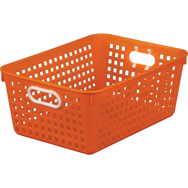 Large Rectangle Book Basket - Single Basket Orange 164458OR