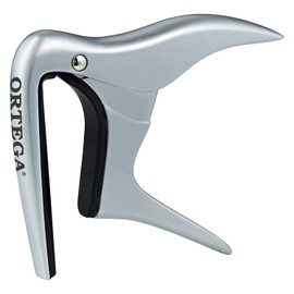 Ortega Guitars Capo Instrument Accessory - Flat - For Guitar - Aluminum Alloy, Chrome (OCAPO-CR)