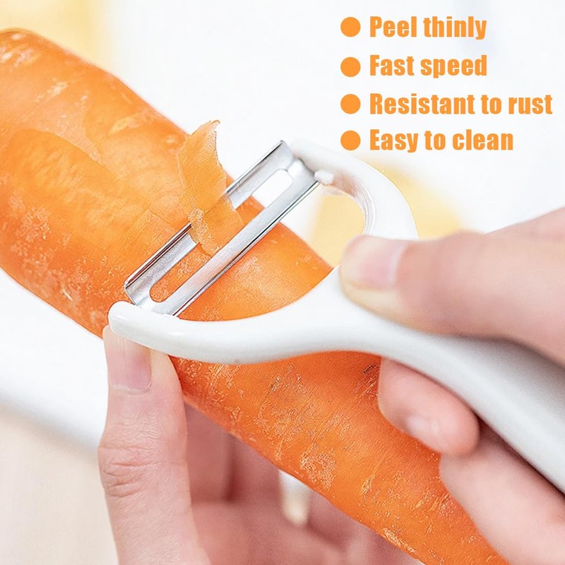 HQRKOTM Pack of 6 Tupper, Peeler Replacement Blades for Asparagus