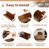 CroBlissful 2 Set Wooden CD Storage Box Holder Shelf Cassette