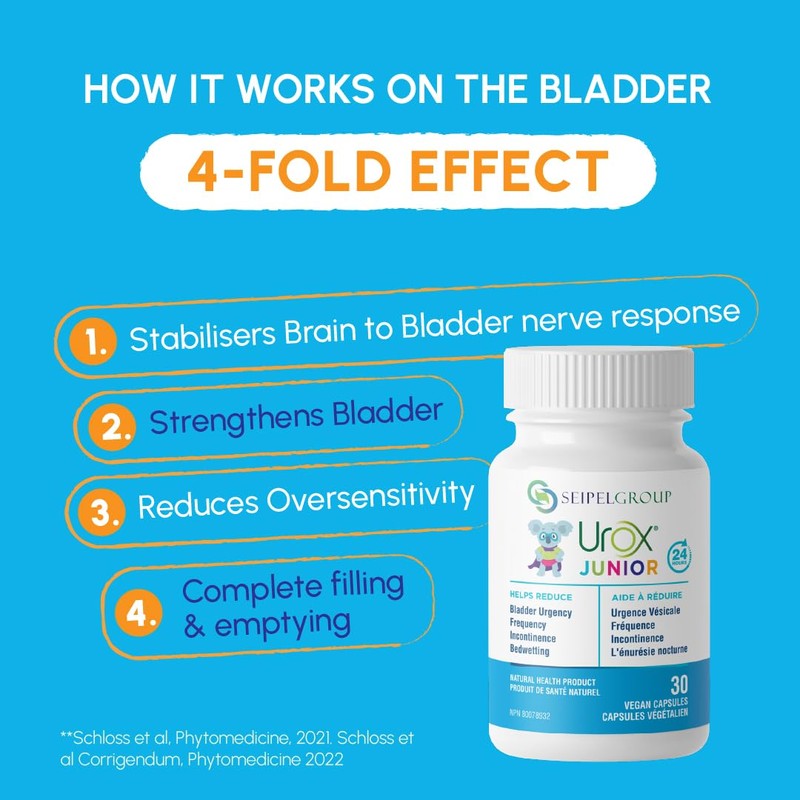UROX Junior Natural Bladder Control - Nocturnal Enuresis or Bedwetting