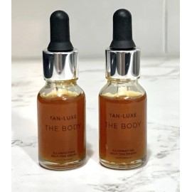 Tan Luxe 2X TAN-LUXE The Body Light-Medium Self-Tan Drops 0.5 oz, 15 ml travel size NWOB