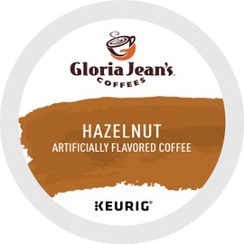 Gloria Jean's Coffees Hazelnut, Single-Serve Keurig K-Cup Pods, Flavored Medium Roast Coffee, 72 Count
