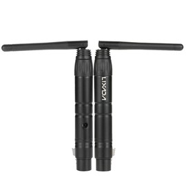 Lixada 2.4G ISM DMX512 Wireless Female XLR Transmitter Receiver LED Lighting for Stage PAR Party Light with Antenna