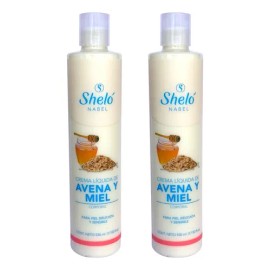 Crema Liquida De Avena Y Miel Shelo Nabel® 530ml. 2 Piezas
