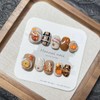 10Pcs Thanksgiving Press on Nails Petite Short Fall Fake Nails