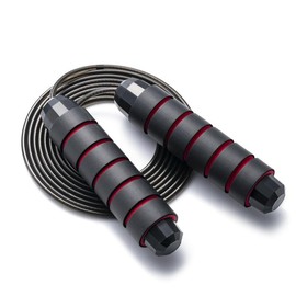 Jump Rope, Adjustable Jump Ropes,Skipping Rope Tangle-Free Rapid Speed with Ball Bearings for Women Men Kids,Exercise & Slim Body Jumprope at Home School Gym - Color: Green+Red