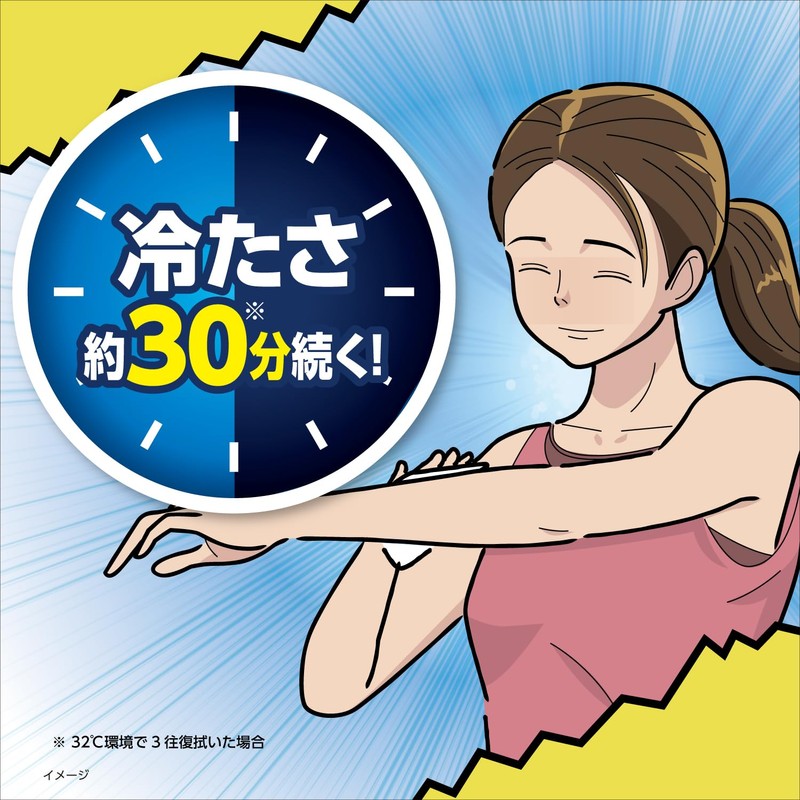 Heat Protection Skin Kinkin Sheet, Cold Sensation, Strong, Unscented, Large