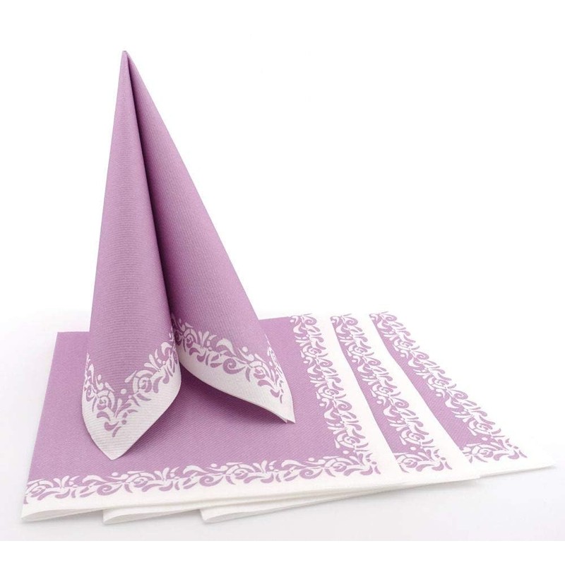 APARTina Airlaid Napkins Pack of 50, Fabric-Like Napkin - Romantic,